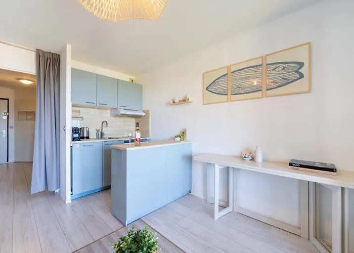 Vue Spectaculaire, Beau T3, 6 Pers, Piscine Parking Tatil Evi *