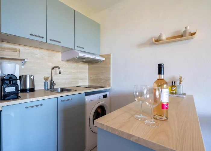 Vue Spectaculaire, Beau T3, 6 Pers, Piscine Parking Tatil Evi